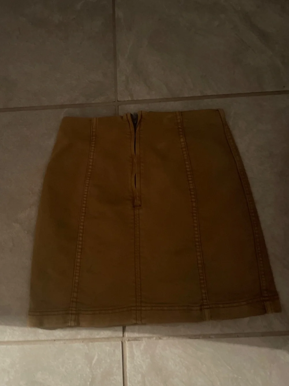 Free people mustard yellow mini skirt